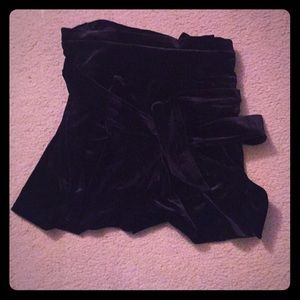 Velvet high waisted shorts express